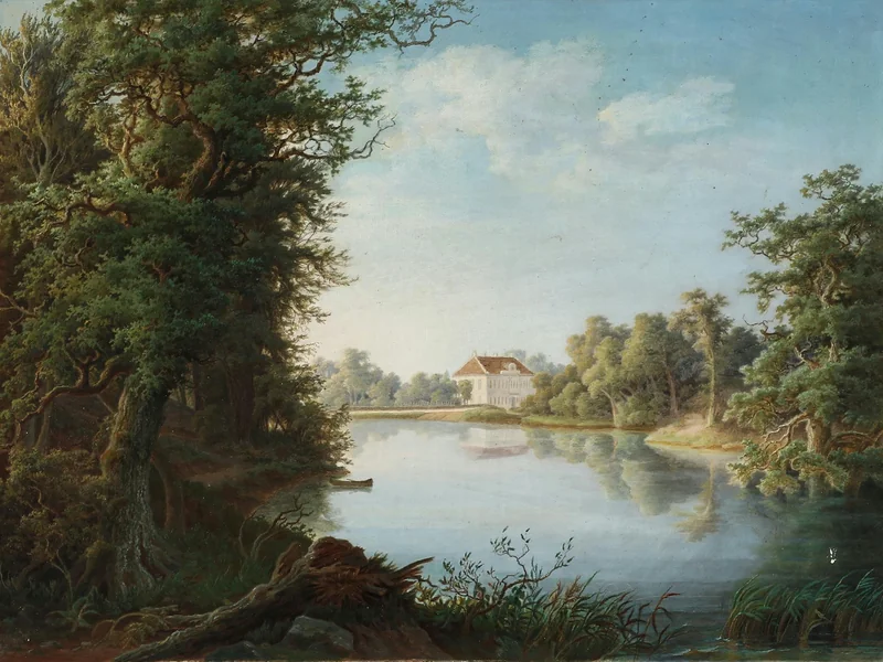 1792-Johannes Georg Smith Harder - Veduta di Frederikslund vicino a Slagelse - 1868